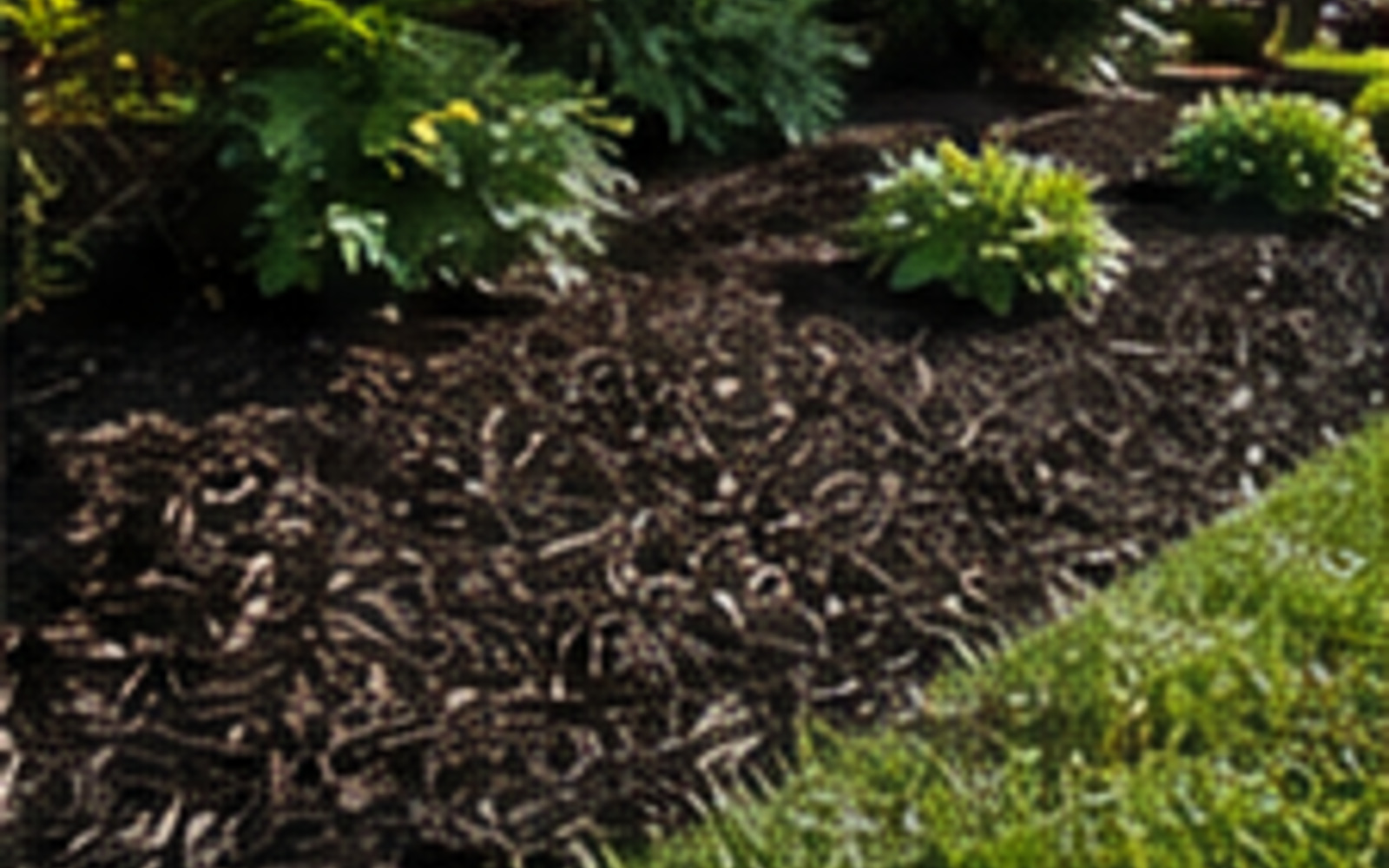Joe's Lawn Care mulch installation and landscape bed work